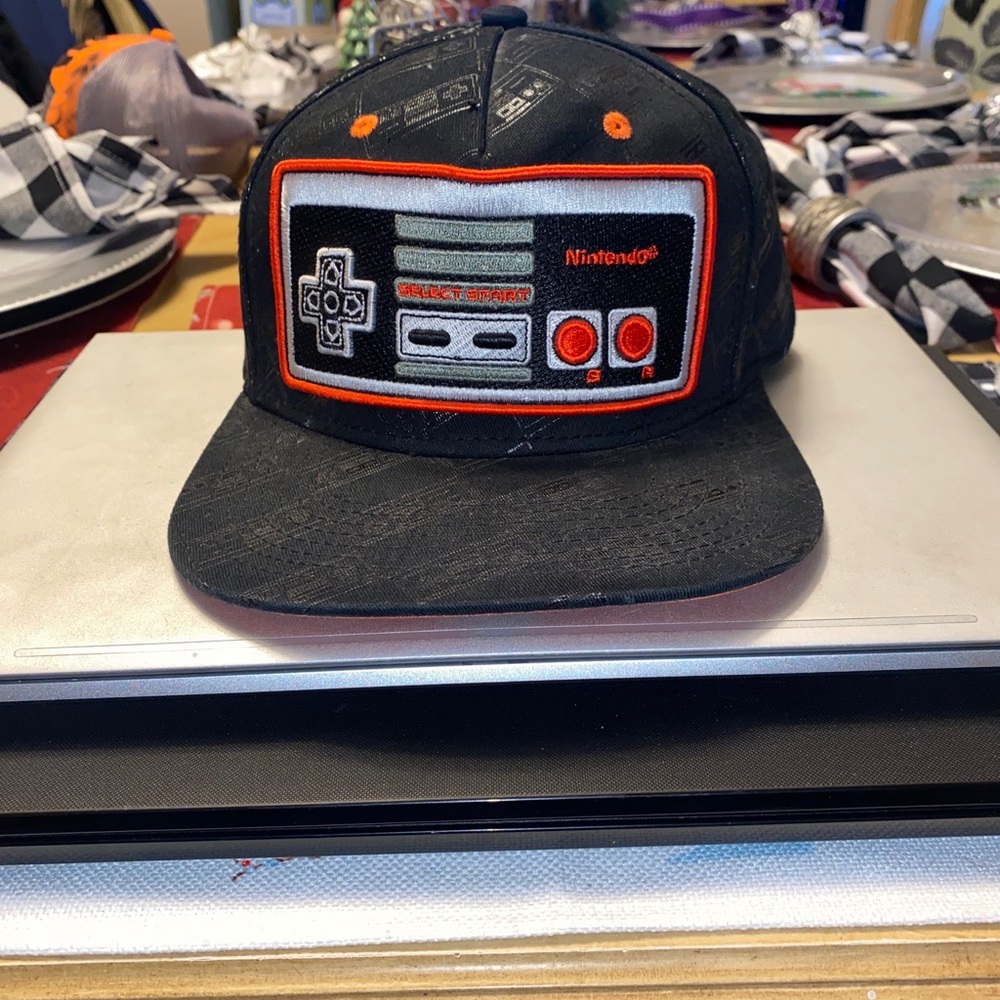Nintendo Snapback Flat Brim Hat